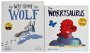 Rachel Bright 2 Books Collection Set (The Way Home For Wolf & The Worrysaurus) - Ages 2-6 - Paperback