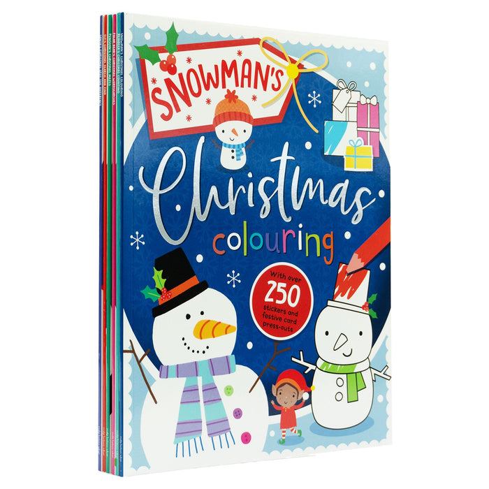 Children's Christmas Activity 6 Books Collection With over 250 Stickers and festive card press-outs - Ages 4+ - Paperback
