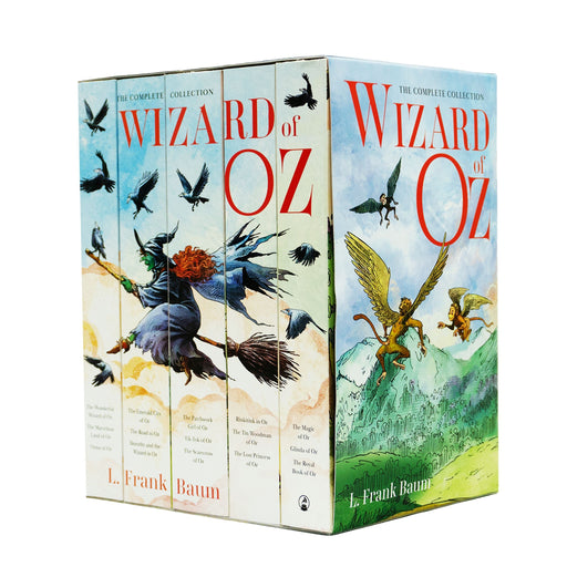 Wizard of Oz The Complete Collection by L. Frank Baum 5 Omnibus Books Box Set - Ages 8+ - Paperback