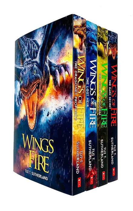 Wings of Fire Series by Tui T. Sutherland 4 Books Collection Set - Ages 8-12 - Paperback