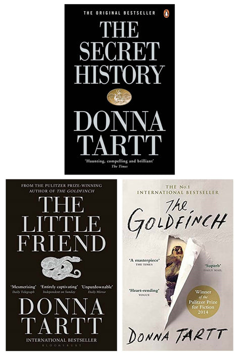 Donna Tartt 3 Books Collection Set - Fiction - Paperback