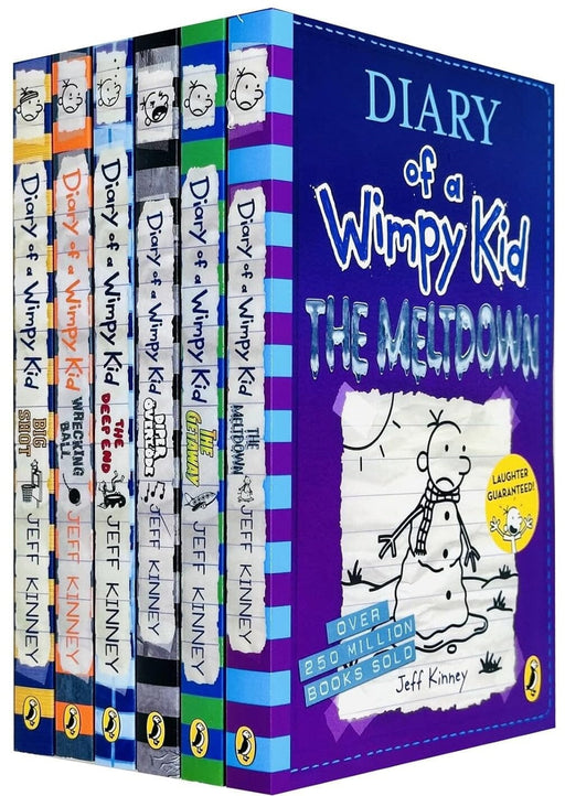 Diary of a Wimpy Kid by Jeff Kinney 6 Books Collection Set - Ages 7+ - Paperback