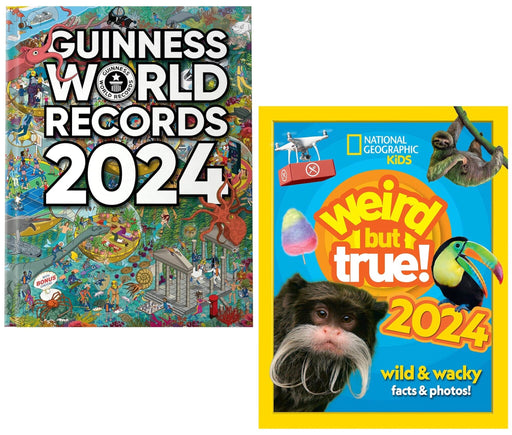 Guinness World Records 2024 & Weird but true! 2024 Collection 2 Books Set - Ages 7-10 - Hardback