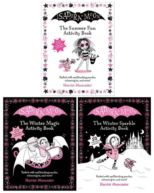 Isadora Moon: The Winter Magic & Summer Fun Activity 3 Books Collection Set - Ages 5+ - Paperback