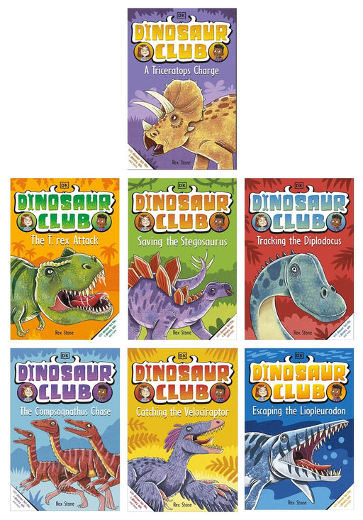 Dinosaur Club Series by Rex Stone: 7 Books Collection Set - Age 5-7 - Paperback