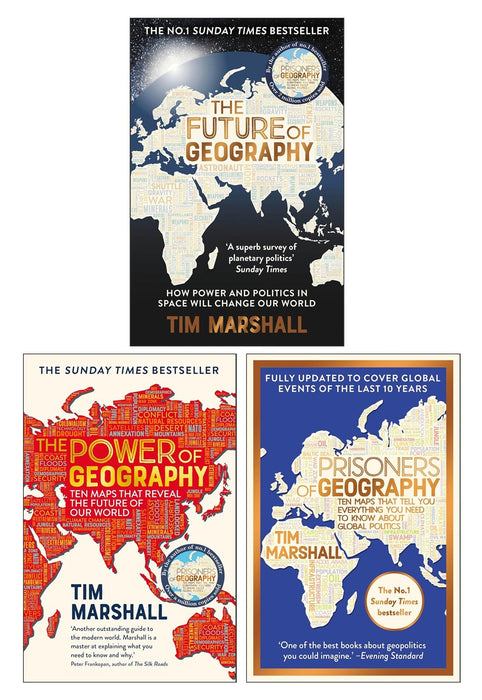 Tim Marshall on Geopolitics: Prisoners, Power & Future of Geography 3 Books Collection Set - Non Fiction - Paperback