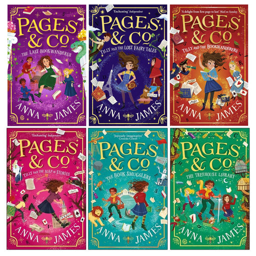 Pages & Co Series by Anna James 6 Books Collection Set - Age 9-14 - Paperback