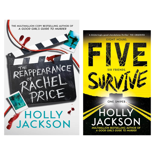 Holly Jackson's Five Survive & The Reappearance of Rachel Price: 2 Books Collection Set - Ages 14+ - Paperback/Hardback