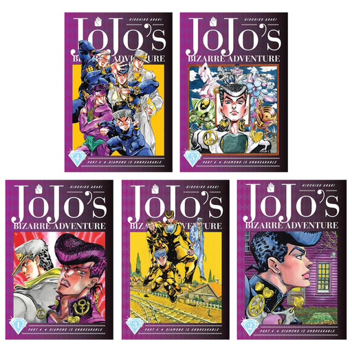 JoJo’s Bizarre Adventure: Part 4 - Diamond Is Unbreakable (Vol. 1-5) by Hirohiko Araki 5 Books Collection Set - Fiction - Hardback