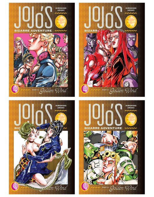 JoJo’s Bizarre Adventure: Part 5 - Golden Wind (Vol. 1-4) by Hirohiko Araki 4 Books Collection Set - Fiction - Hardback