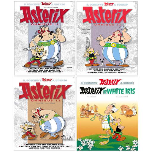 Asterix Omnibus 11-13 (Book 31-40) Graphic Novels by Goscinny & Uderzo: (3 Books in 1) 4 Books Collection Set - Ages 6-11 - Paperback