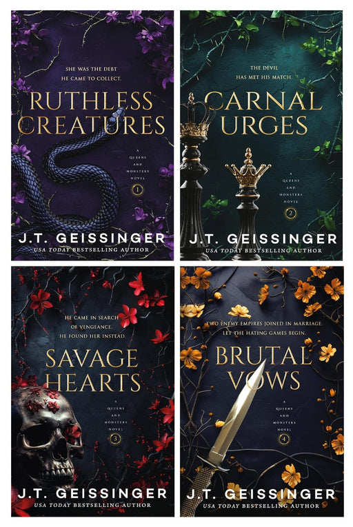 Queens and Monsters Series by J. T. Geissinger 4 Books Collection Set - Fiction - Paperback