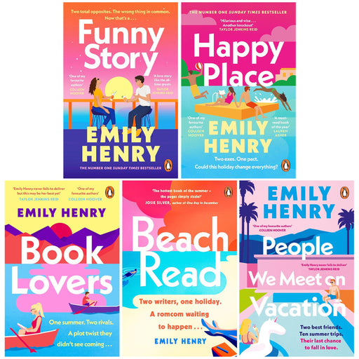 Beach Read Collection By Emily Henry: 5 Books Set - Fiction - Paperback