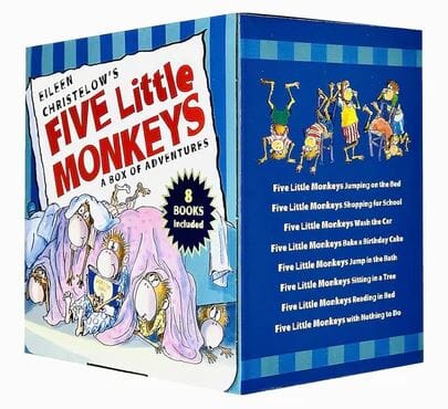 Five Little Monkeys: A Box Adventures By Eileen Christelow 8 Books Collection Box Set - Ages 4-7 - Board Books