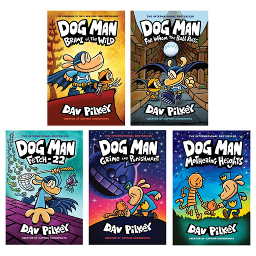Dog Man by Dav Pilkey: Books 6-10 Collection Set - Ages 6-12 - Hardback