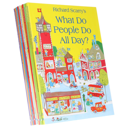 Richard Scarry's Collection 10 Books Set Best First Book Ever - Ages 2-7 - Paperback