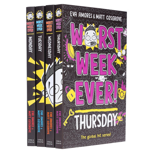 Worst Week Ever! Series By Eva Amores And Matt Cosgrove 4 Books Collection Set - Ages 8+ - Paperback