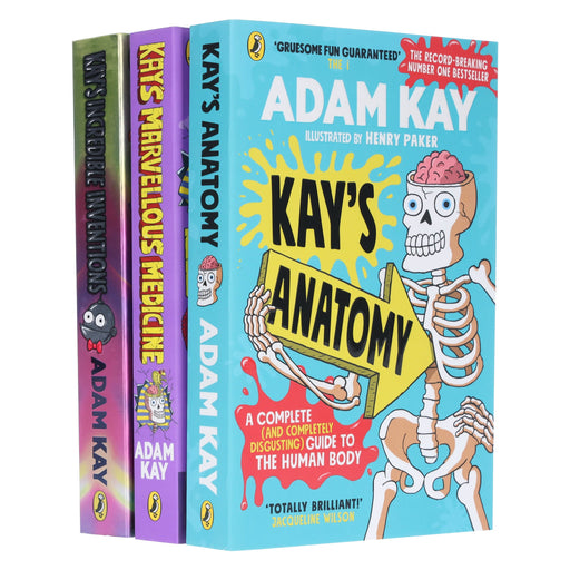 Adam Kay's Incredible Inventions, Marvellous Medicine & Anatomy: 3 Books Collection Set - Ages 9+ - Paperback