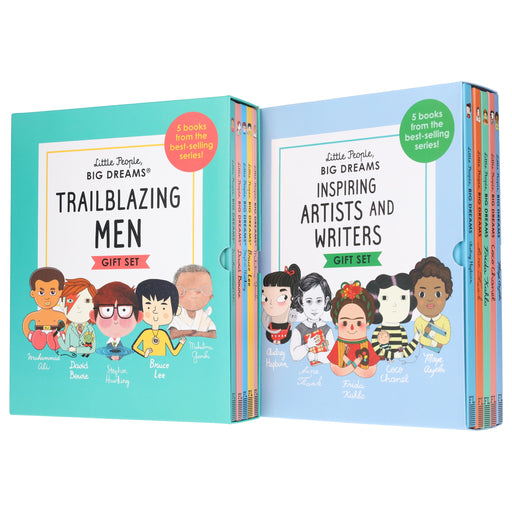 Little People, Big Dreams 10 Books Box Set Artists And Writers, Trailblazing Men by Frances Lincoln - Ages 7-9 - Hardback