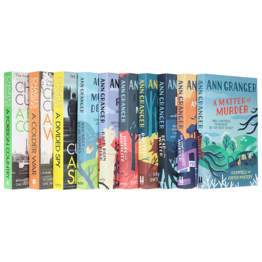 British Spy & Mystery Crime Series Bundle by Ann Granger & Charles Cumming: 10 Book Set – Fiction – Paperback