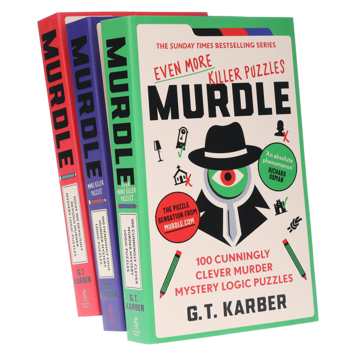 Murdle Puzzle Series By G.T Karber 3 Books Collection Set - Fiction - Paperback