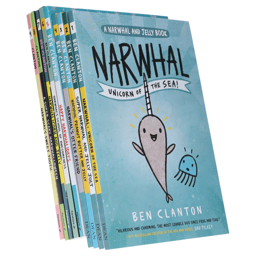 Narwhal and Jelly Series By Ben Clanton: Graphic Novels 9 Books Collection Set - Ages 4-8 - Paperback