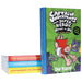 Captain Underpants Full Colour illustrated Series by Dav Pilkey: 4 Books Collection Set - Ages 7-11 - Paperback