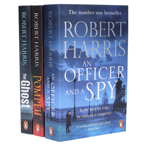 Robert Harris Collection (The Ghost, Pompeii & An Officer and a Spy) 3 Books Set - Fiction - Paperback