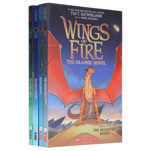 Wings of Fire Graphix Series (Book 5-8) By Tui T. Sutherland: Graphic Novels 4 Books Collection Set - Ages 8-12 - Paperback