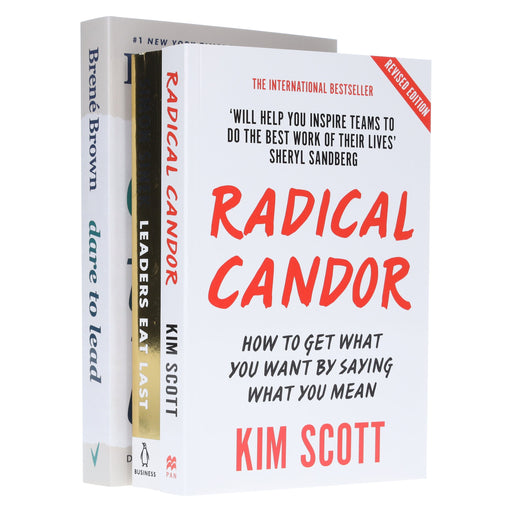 Dare to Lead, Radical Candor & Leaders Eat Last 3 Books Collection Set - Non Fiction - Paperback