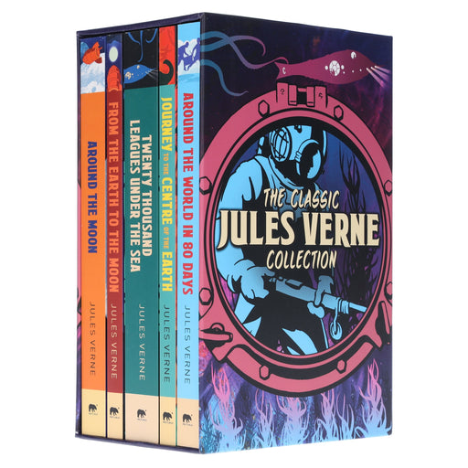 The Classic Jules Verne Collection 5 Books Box Set - Ages 14+ - Paperback