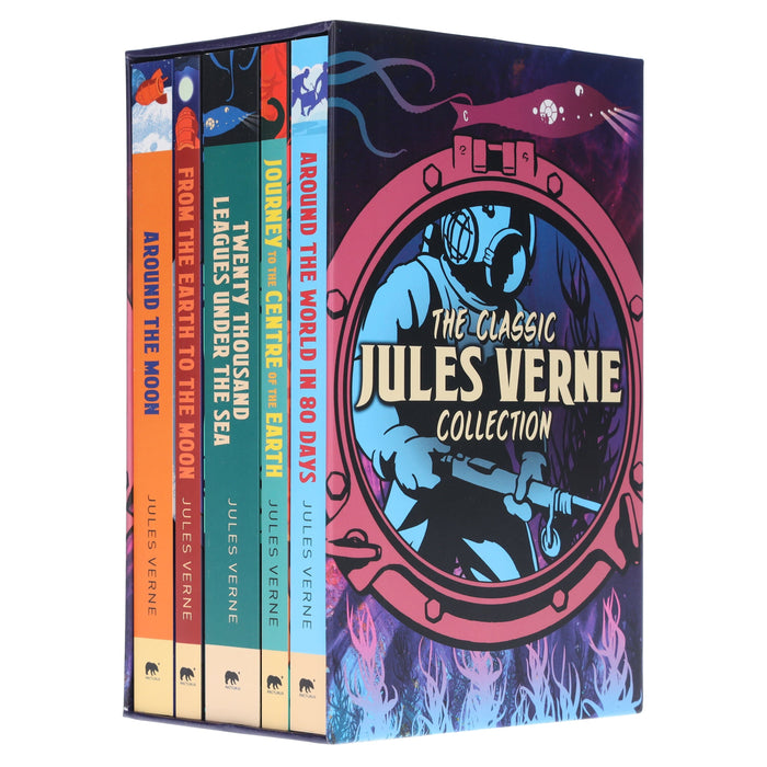 The Classic Jules Verne Collection 5 Books Box Set - Ages 14+ - Paperback