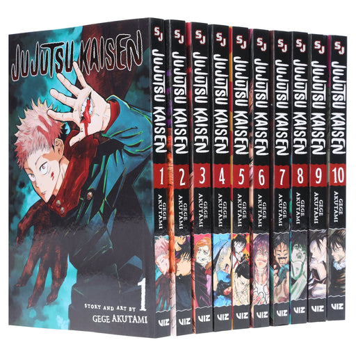 Jujutsu Kaisen by Gege Akutami: Volume 1-10 Collection 10 Books Manga Set - Ages 13-17 - Paperback