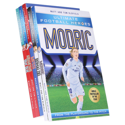 Ultimate Football Heroes Superstars By Matt & Tom Oldfield 5 Books Collection Set - Ages 6-12 - Paperback