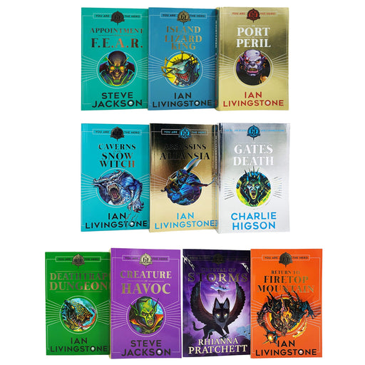 Fighting Fantasy RPG Collection 10 Books Set (Books 6-15) - Ages 9-14 - Paperback