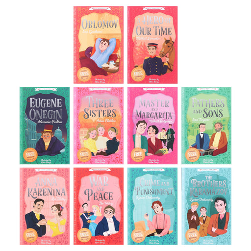 Damaged - Easy Classic Epic Collection Tolstoy's War and Peace and Other Stories 10 Books Set By Gemma Barder, Helen Panayi - Ages 7-9- Paperback M 40