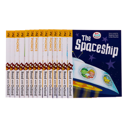 Biff, Chip and Kipper: Read with Oxford Stage 2 16 Books Collection Set by Roderick Hunt - Age 4+ - Paperback
