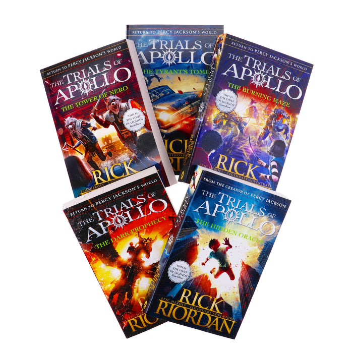 Trials of Apollo By Rick Riordan 5 Books Collection Set - Ages 9-14 - Paperback