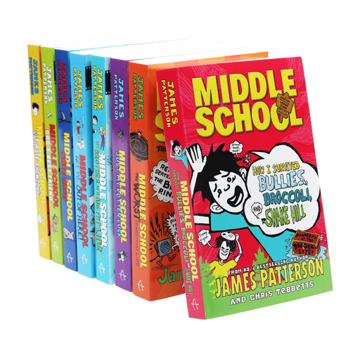 Middle School By James Patterson 8 Books Collection Set - Ages 9-14 - Paperback