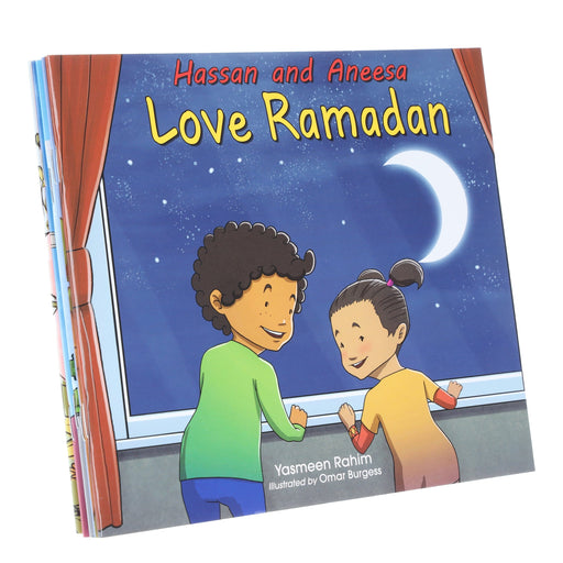 Hassan and Aneesa Children Islamic 5 Books Collection Set By Yasmeen Rahim - Ages 2-7 - Paperback