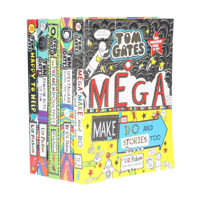 Tom Gates Series By Liz Pichon 5 Books Collection Set (16 to 20) - Ages 7-12 - Paperback
