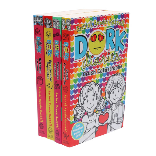 Dork Diaries Series (Vol. 11-14) By Rachel Renee Russell 4 Books Collection Set - Ages 9-11 - Paperback