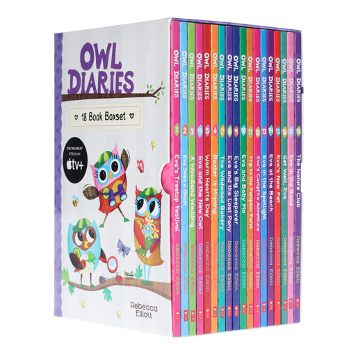Owl Diaries Series By Rebecca Elliott: illustrated 18 Books Collection Box Set - Ages 5+ - Paperback