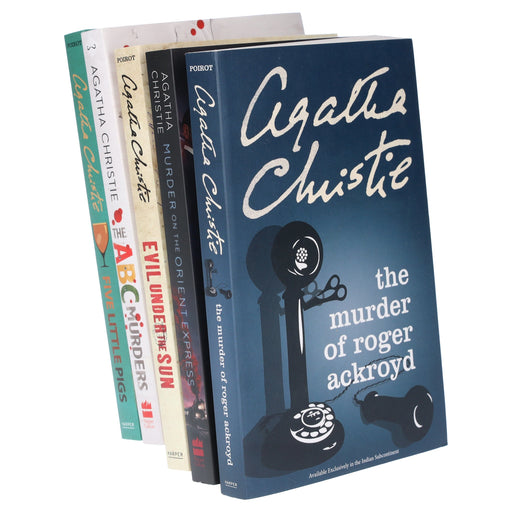 Hercule Poirot Series By Agatha Christie: 5 Books Collection Set - Fiction - Paperback