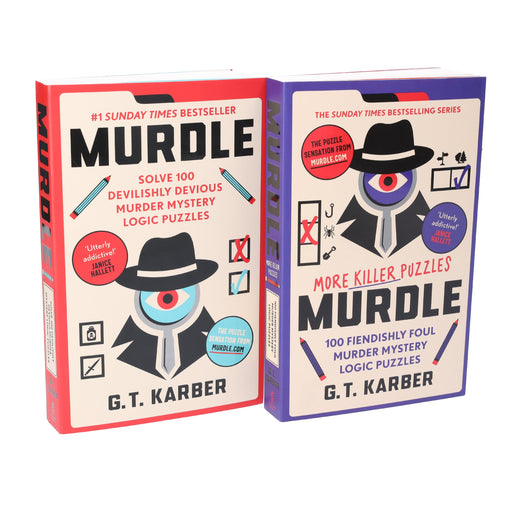 Murdle Puzzle Series By G.T Karber 2 Books Collection Set - Fiction - Paperback