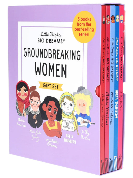 Little People Big Dreams Groundbreaking Women 5 Books Gift Set By Maria Isabel Sanchez Vegara - Ages 7-9 - Hardback